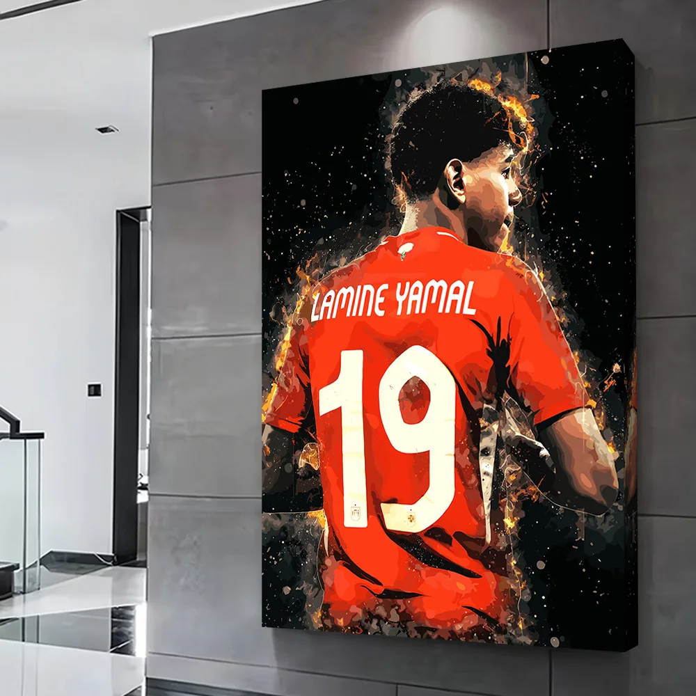 Lamine Yamal Spain Football Art Printing Poster Custom Pictures Wall Art Canvas Painting Gift for Decorative Paintings Wand Deko