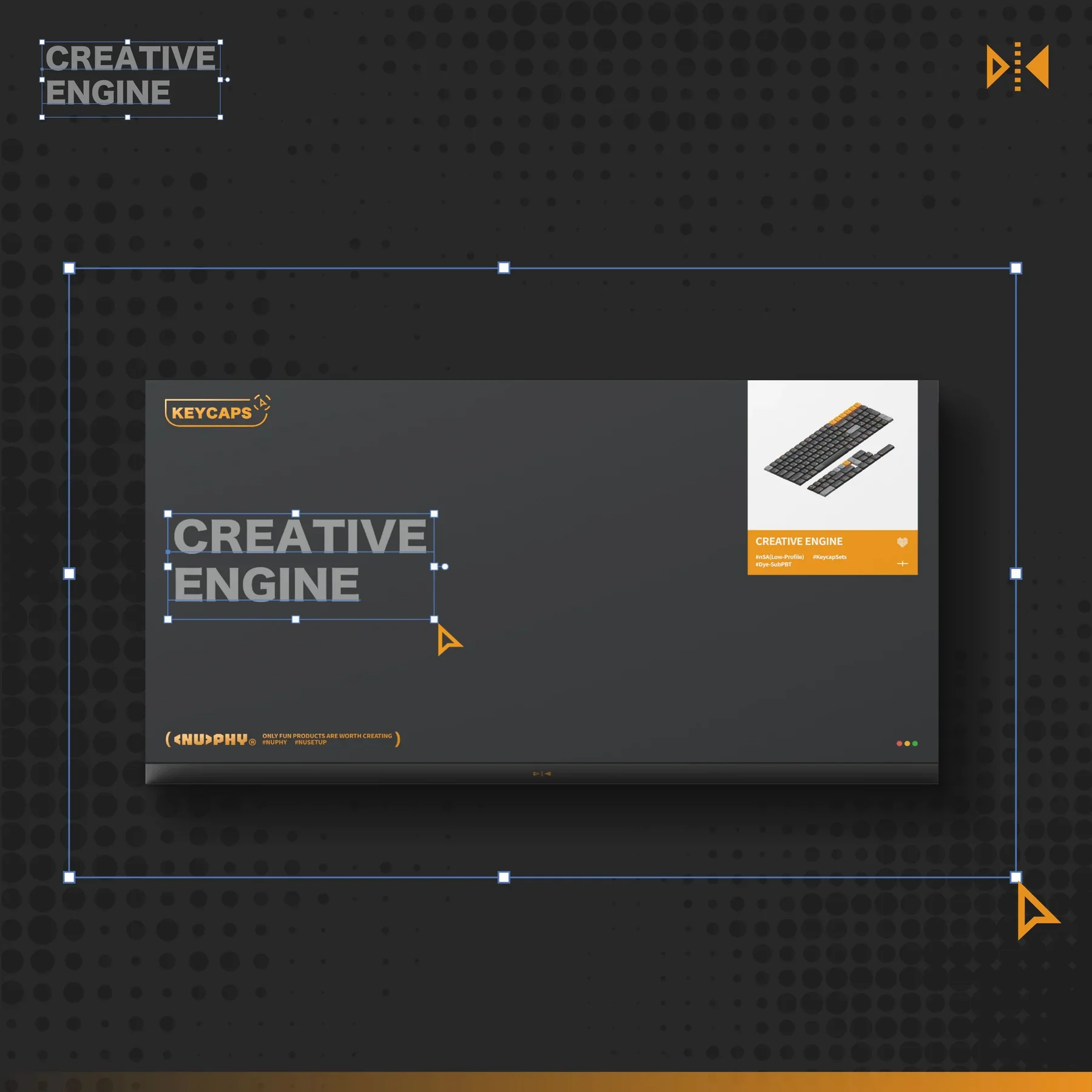 NuPhy CREATIVE ENGINE nSA Profile Dye-Sub PBT Keycaps