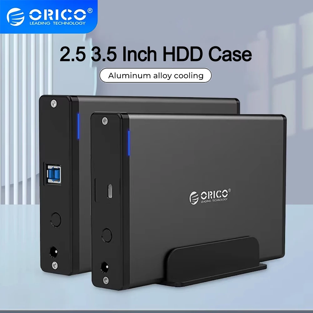 

ORICO HDD Case 2.5'' 3.5'' SATA to USB 3.0 Type-C Hard Drive Enclosure for 2.5/3.5 SSD Disk HDD Box Case HD External HDD Case