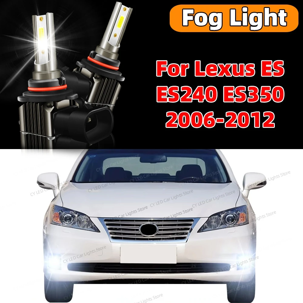 

2Pcs 6000K LED Front Fog Light Lamp Canbus For Lexus ES ES240 ES350 2006 2007 2008 2009 2010 2011 2012 Car Bulbs Plug and Play