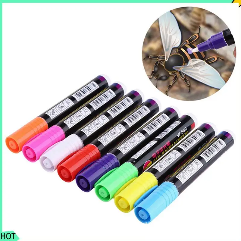 AWAH Queen Bee Marking Kit, 2 Queen Marking Cage Tube With 3 Bee Marker Pen For Beekeeper Tool