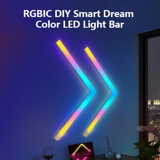 EE1 Splicing WiFi Music LED Strip DIY RGB Colorful Gaming Room Smart Atmosphere Home Panel Light Bar