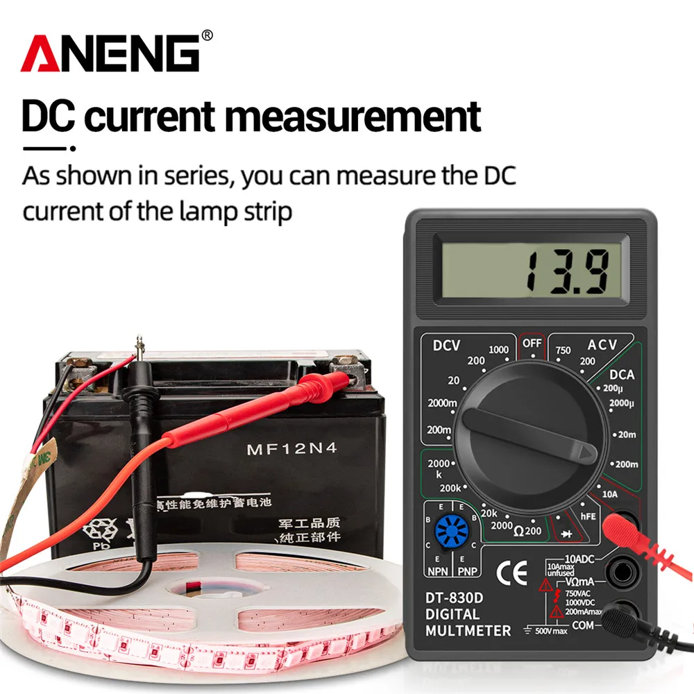 ANENG DT830B Multimetro Tester palmare multimetri digitali multimetri professionali Multimetro Ohm Maltimeter Tools