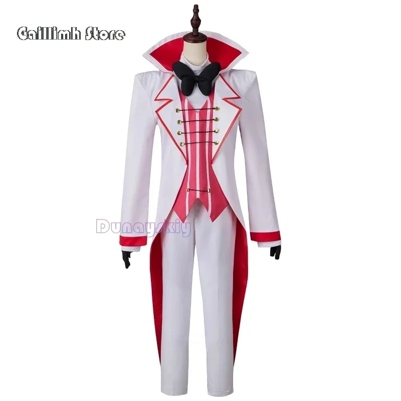 Anime Hazbin Lucifer Morning Star Cosplay Costume Hotel Clothes Uniform Cosplay Suit Uniform Daily Outfit Halloween Party Unisex