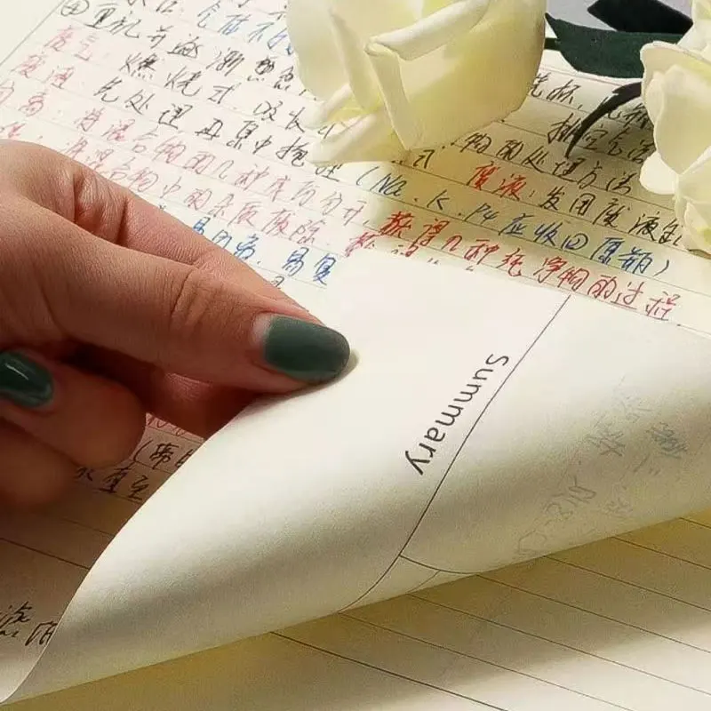 60Sheets A4 Thickened Loose-leaf Paper Loose-leaf Book Notebook Filler Paper To Do Line Grid Inside Paper Stationery School