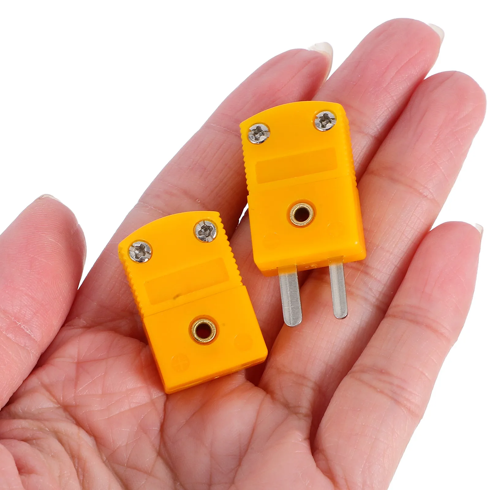 

5Pairs Thermocouple Connector Mini K Type Adapter Compact Male Female Plugs Industrial Laboratory Thermocouple Wire Connectors