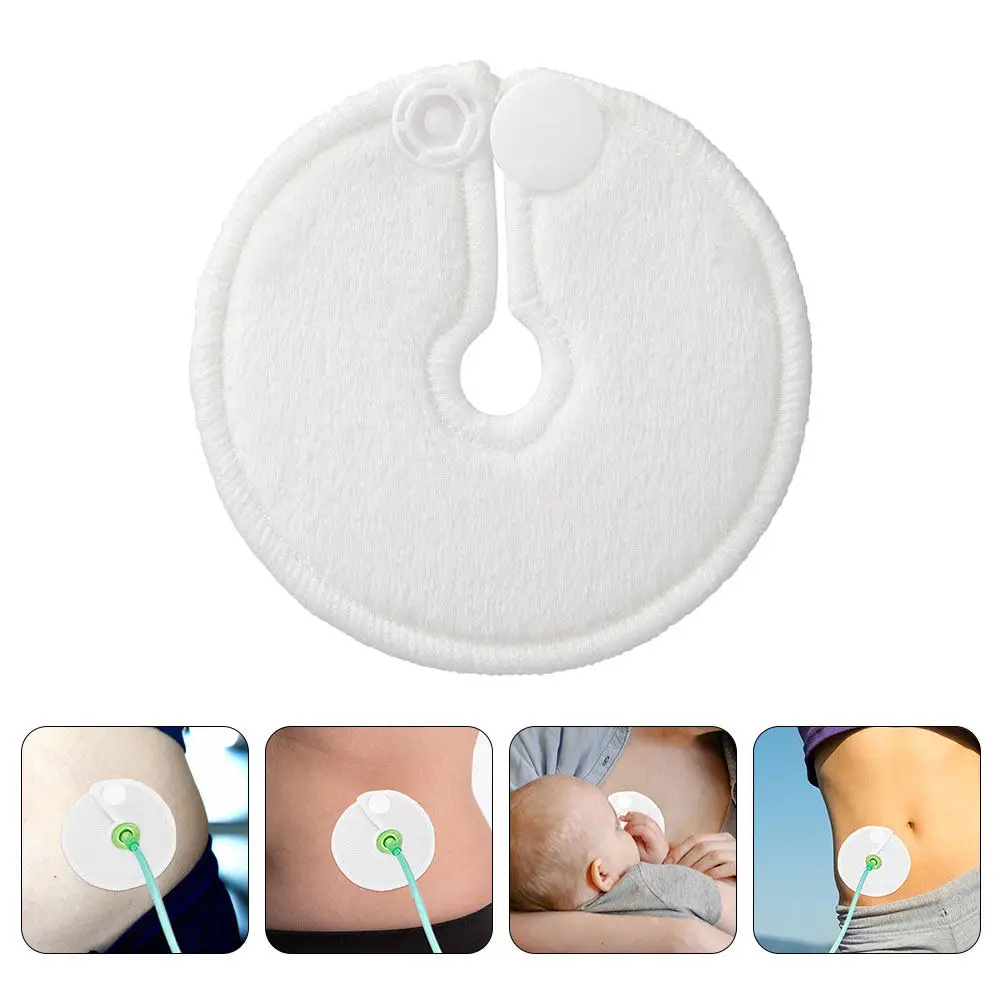 

18Pcs Absorbent G Shape Tube Pads Bamboo Fiber Feeding Covers Baby Tube Accessories Protective Cushion Nursing Supplies
