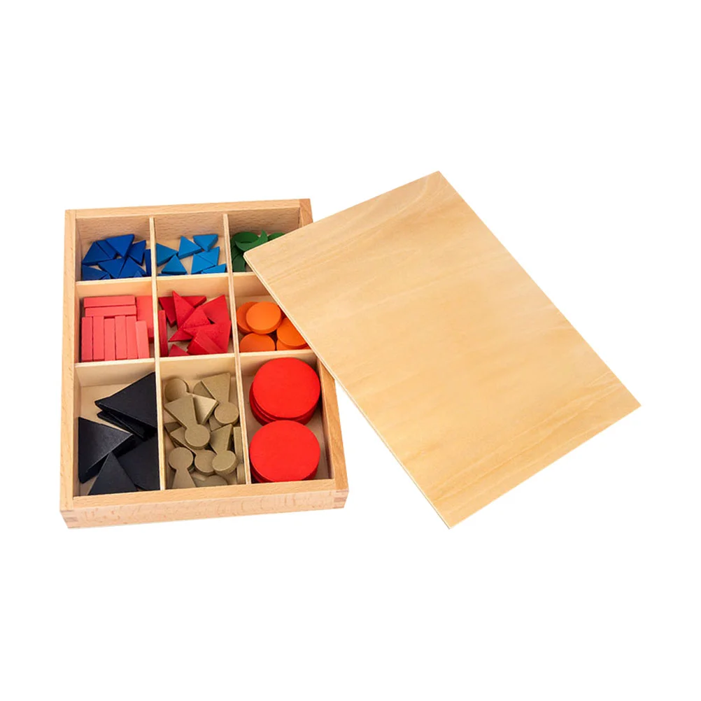 Montessori Teaching Aids Color Learning Tool Puzzle Wooden Toy Language Toddler Infant Toys