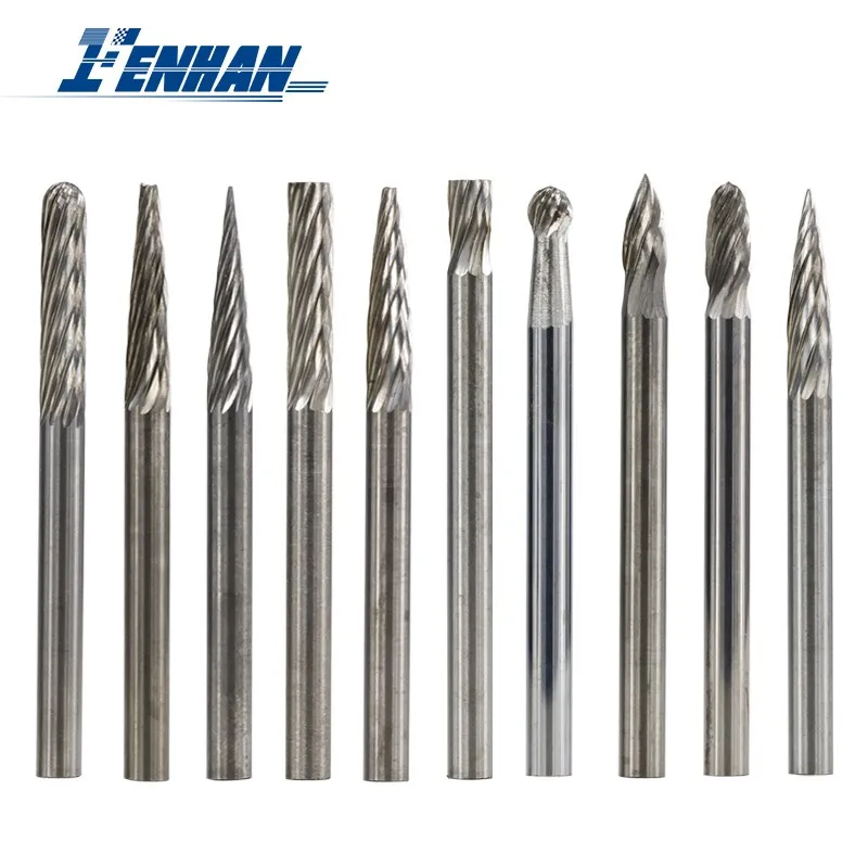 

Rotary Burrs Set Single Cut Tungsten Carbide Rotary Burr Cutter For Woodworking Engraving Tool Rotary File Abrasive Tools 10pcs