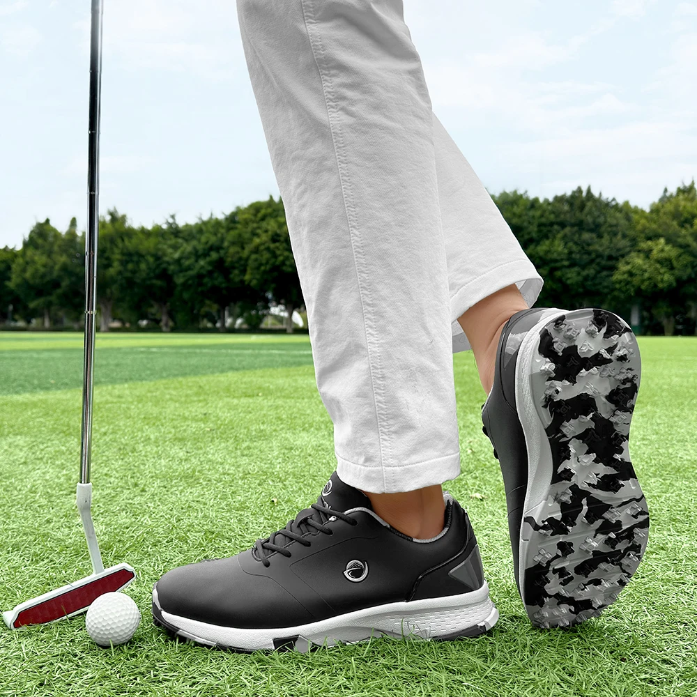 Zapatos de golf profesionales para hombres, zapatos deportivos de golf al aire libre de alta calidad, lujosos zapatos deportivos para caminar al aire libre y fitness