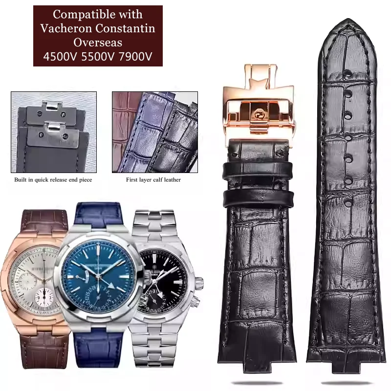 สายนาฬิกาหนังวัวแท้ลายจระเข้สุ - Luxury Watch Vacheron Constantin บทวิจารณ์และราคา