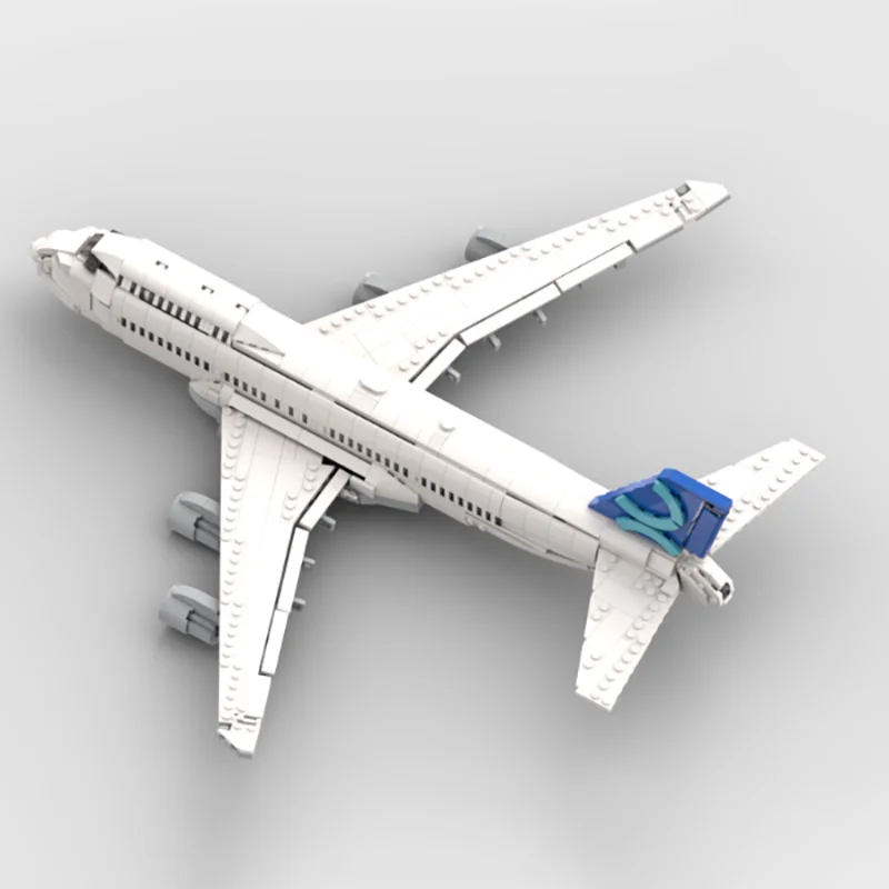 Urban Aircraft Series Moc Building Blocks Boeing 747 Airplane Model Technology Bricks Assembly Holiday Construstion Gifts Toy