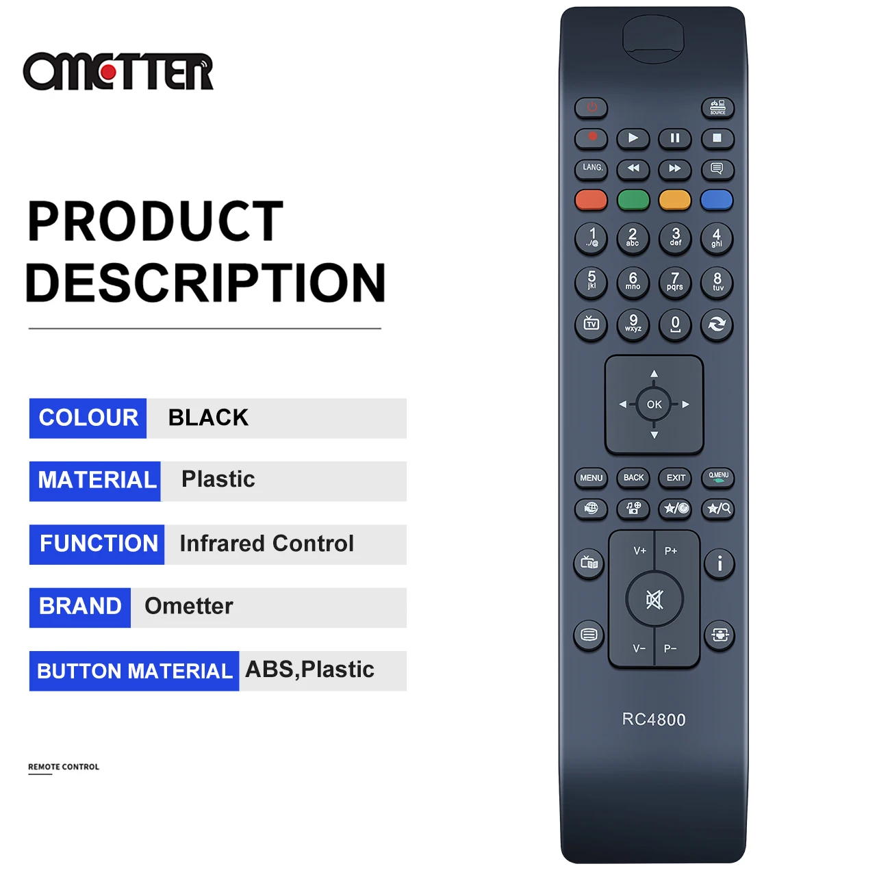 New RC4800 Universal TV Remote Control for JVC Smart LCD Controller