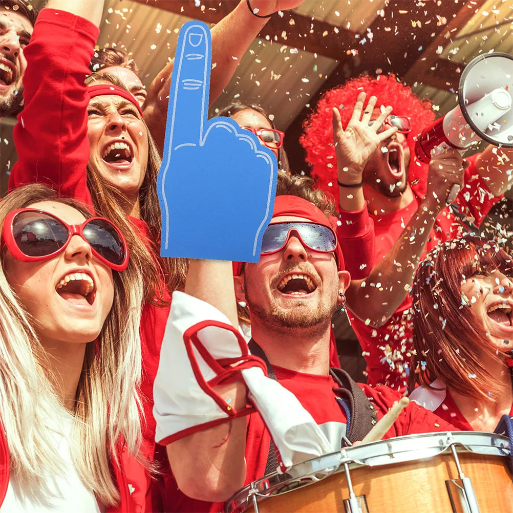 

4Pcs EVA Foam Finger Clappers Team Spirit Cheer Props Durable Lightweight Portable Games Foam Finger Birthday Party Supplies