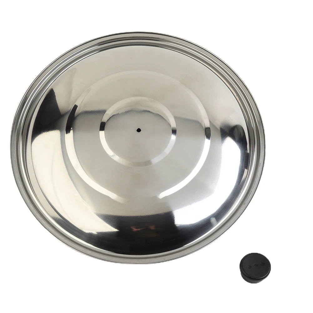 Wok Pan Pot Lids Stainless Steel Lid Replacement Round 32/34/36/38/40cm Cookware Parts Kitchen Cooking Acceessories