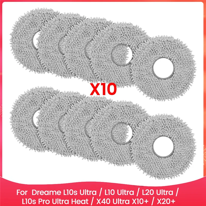 B59B-Mop Pads For Dreame L10s Ultra / L10 Ultra / L20 Ultra / L10s Pro Ultra Heat / X40 Ultra X10+ / X20+ Vacuum Cleaner Part