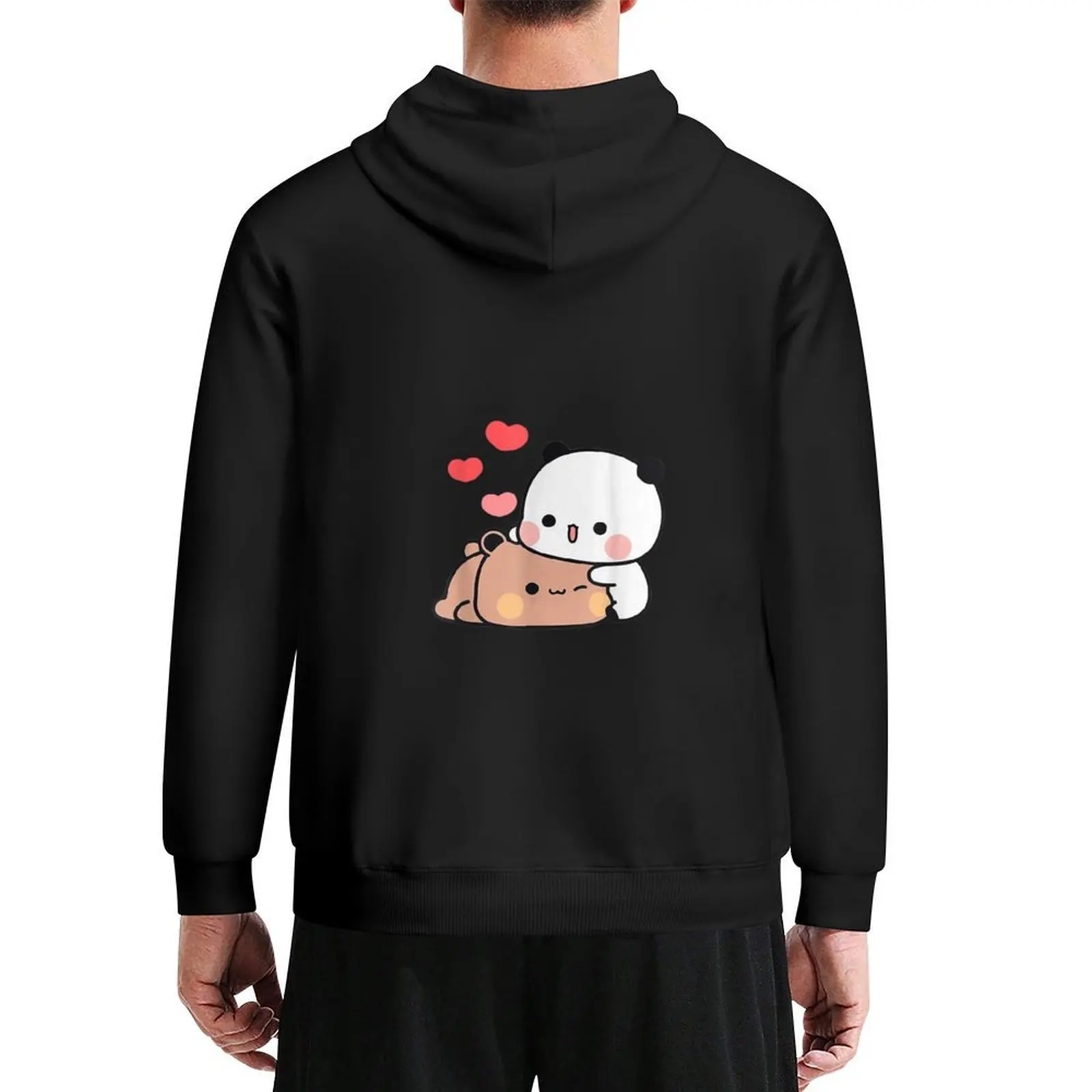 

Panda Bear Hug Bubu Dudu Valentines Day's Hoodie korean style clothes autumn clothes blouse men clothing men hoodie