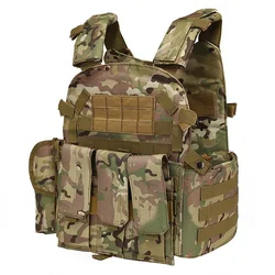 6094 Gilet tattico Nylon Gear Body Armor Combat Army CS Gear Caccia Piastra Airsoft Wargame Pouch Camouflage Plate Carrier Vest