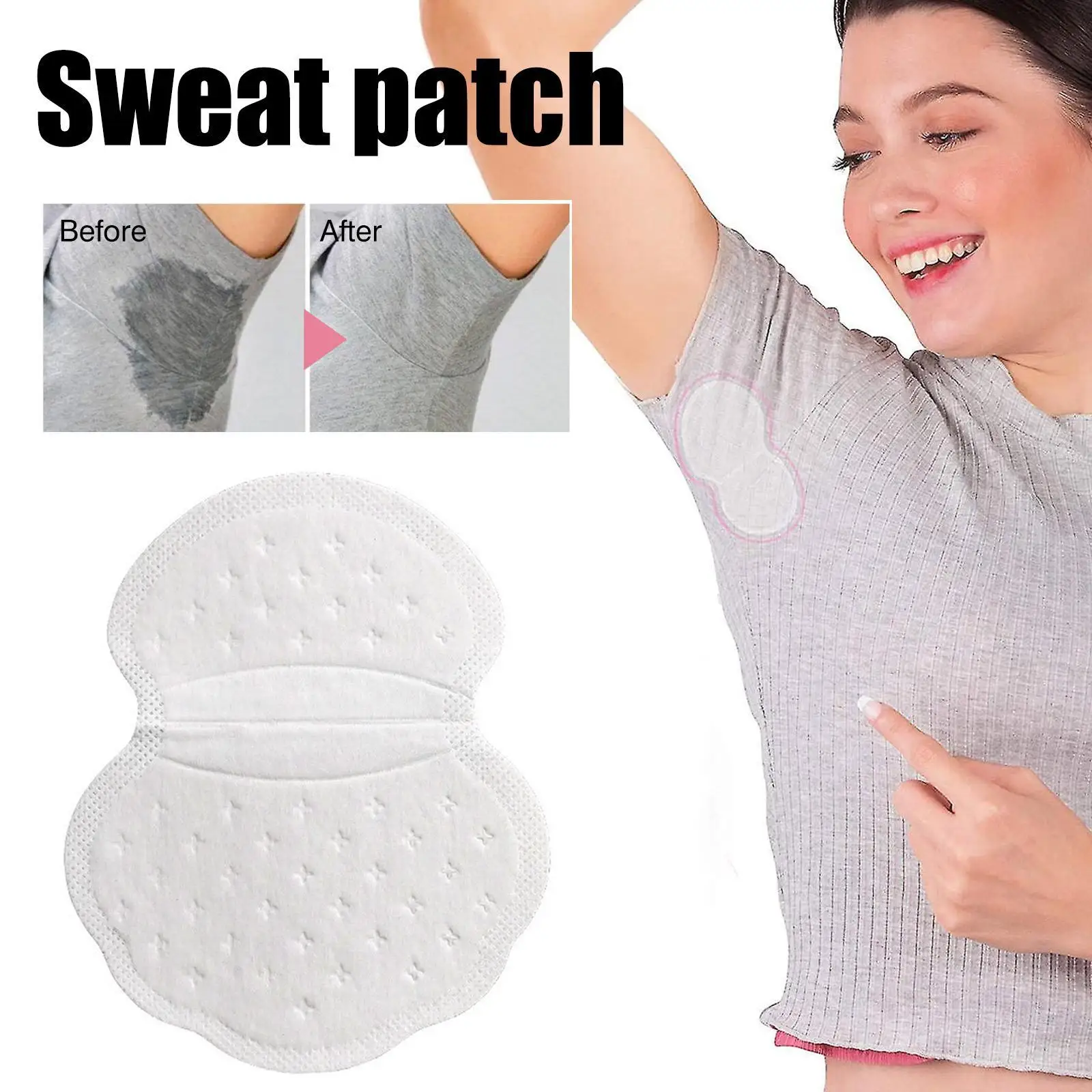 

100PCs/set Underarm Sweat Pads Washable Armpit Sweat Absorbing Guards Dress Sweat Perspiration Pads Shoulder New