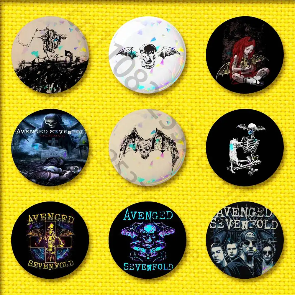 

A-Avenged S-Sevenfold Life Is But a Dream Badge For 32mm 25mm 44mm 75mm 58mm Round Pin Brooch Insignia Cover Decoration