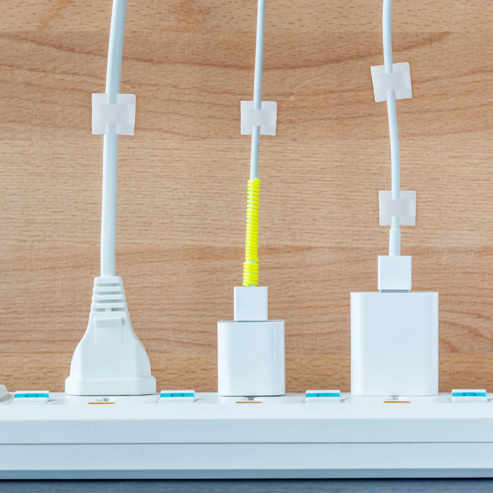 

Plastic Cable Winder Cord ganizer Self Adhesive Wire Fixer Clips Headphone Cables Management Holder Desk Solution Solid