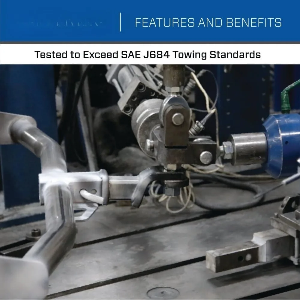 Engate de reboque classe 3 76226, receptor quadrado de 2 polegadas, preto, compatível com 2011-2025 X3 e 2019-2025 X4