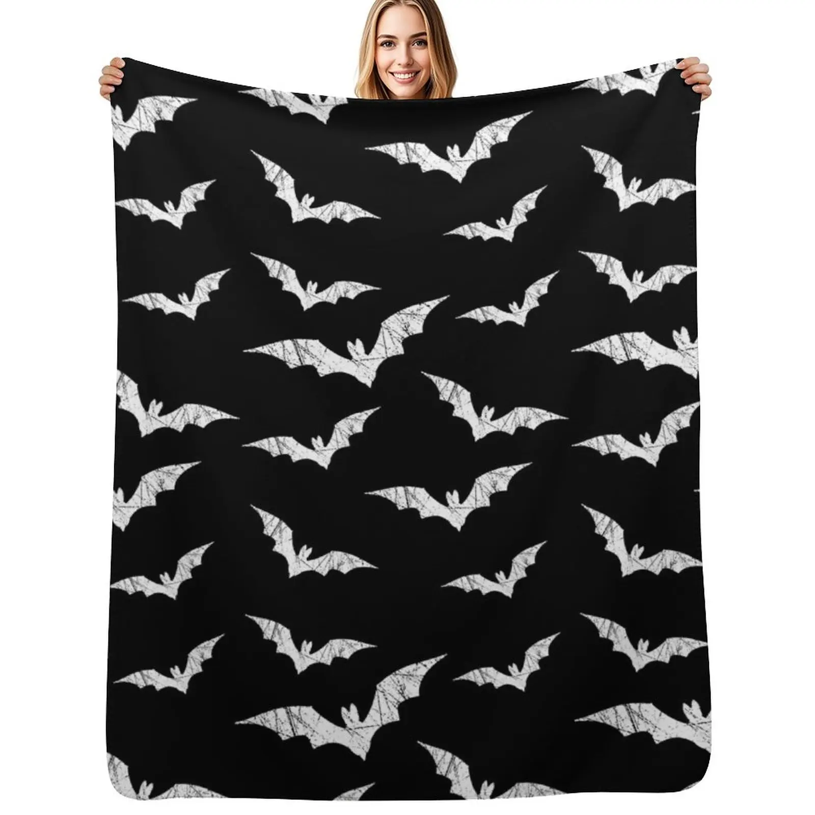 

Bats Pattern Throw Blanket Custom blankets and throws Picnic Blankets