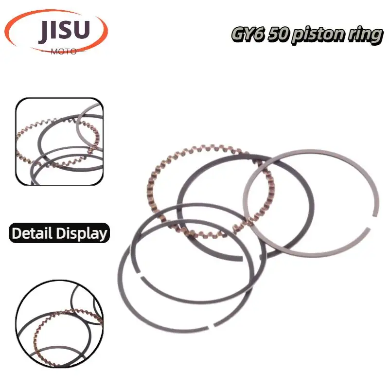 

DY90 GY6-50 (STD & Modified Options) GK5 High-Quality Piston Ring Sets for Scooter Engines – Fits JH70