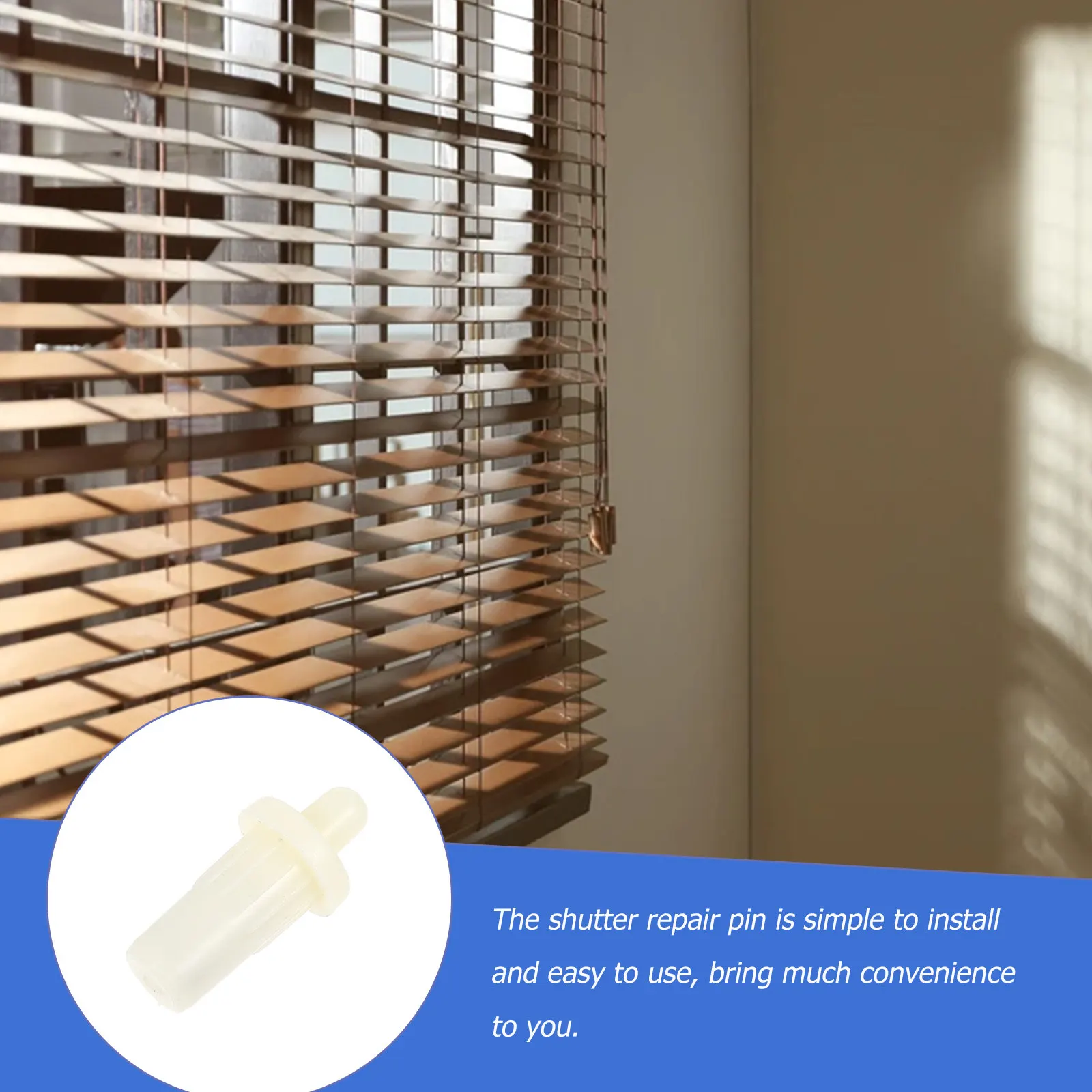 30Pcs Furniture Fastener Shutter Replacement Pin Telescopic Plastic Repair Pin Simple Design Wide Application Sturdy Convenient