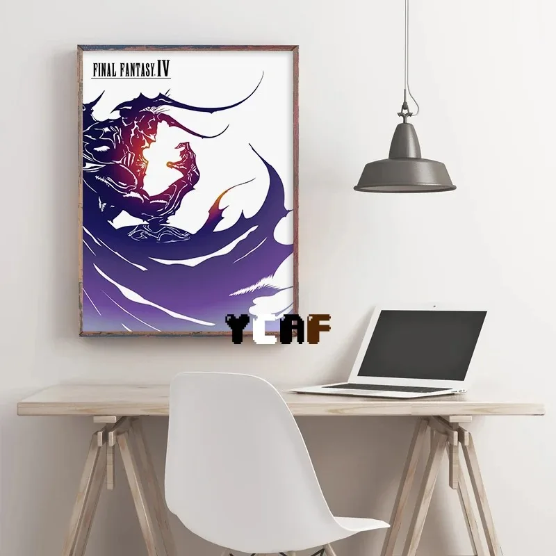 Final Fantasy Series Gaming Poster Canvas Printing Minimalist Final Fantasy Gaming Wall Decor Final Fantasy Gaming Prints Gift