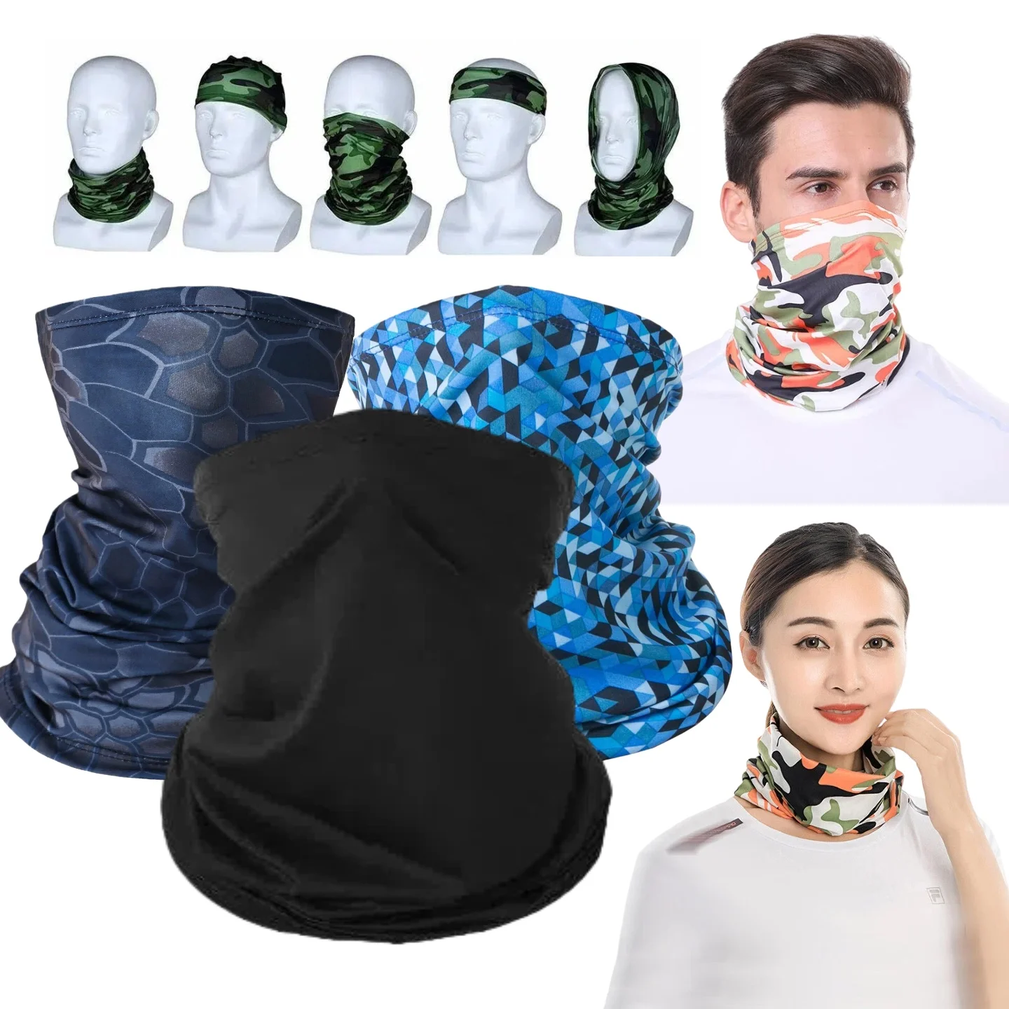 Multi-purpose Turban Riding Scarf Cycling Bandana Men Women 