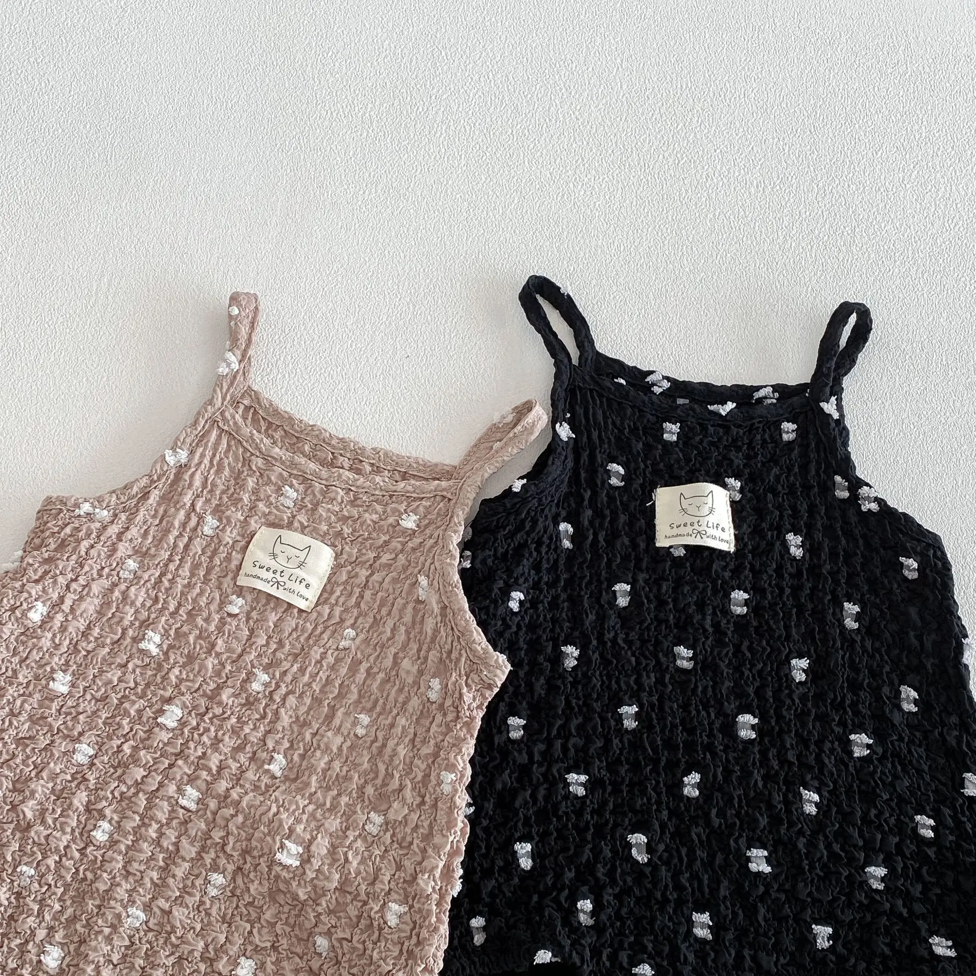 2026 Summer New Baby Sleeveless Sling Bodysuit Cute Infant Girl Cartoon Print Princess Jumpsuit Cotton Toddler Clothes