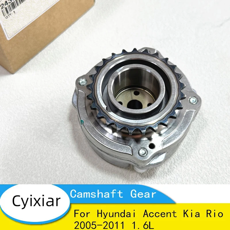 

2435026800 24350-26800 Timing CVVT Camshaft Gear for Hyundai Accent Kia Rio 2005-2011 1.6L 24350 26800 New Car Accessories