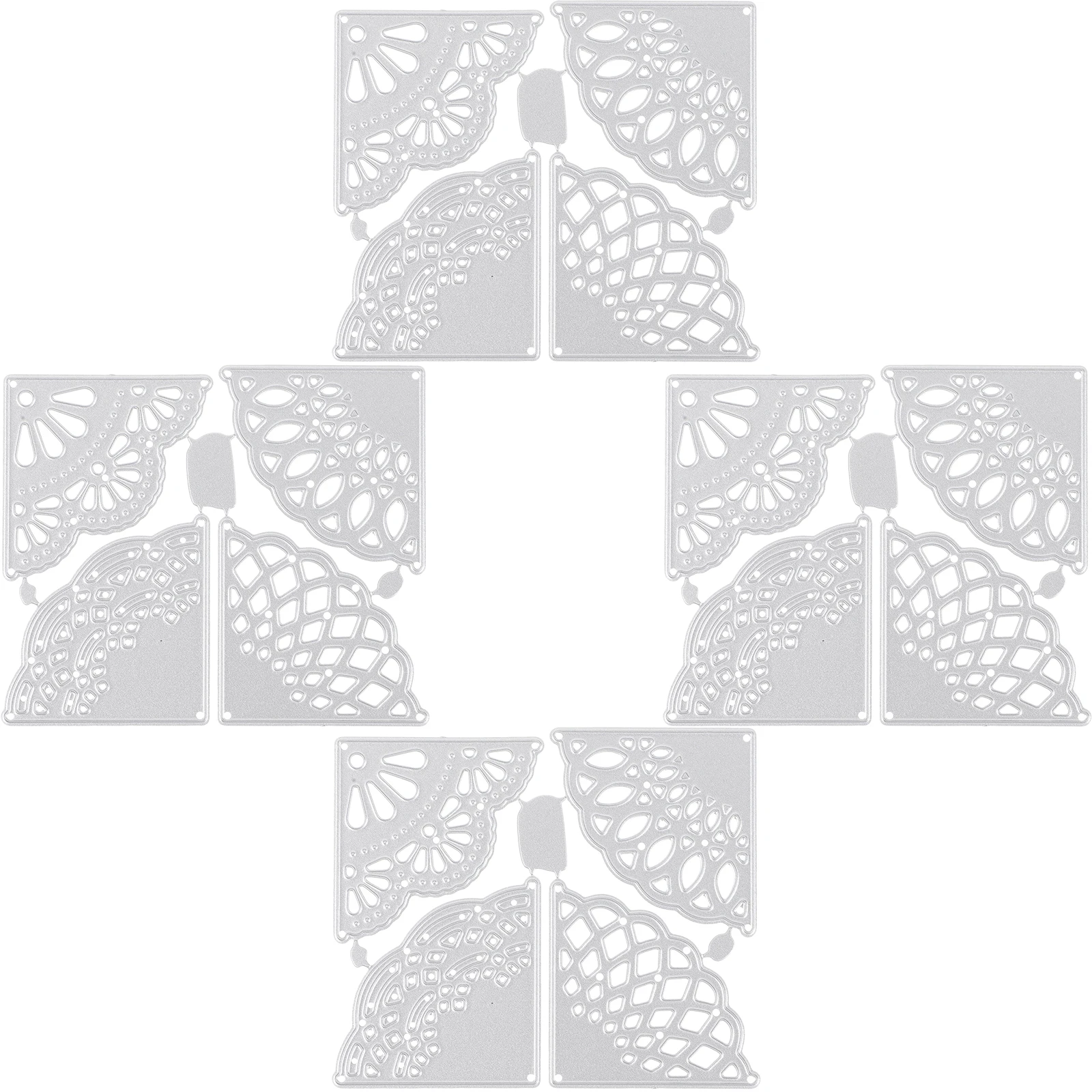 

4pcs Metal Cutting Die Lace Pattern Scrapbook Card Crafts Mold Stencil Tool Diy Photo Frame Album Decoration Carbon Steel Craft