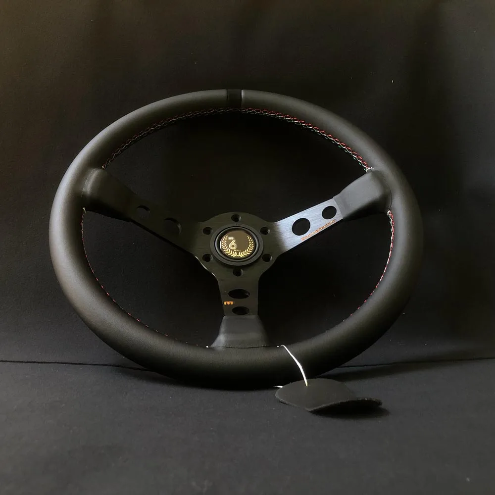 

Racing 60th Anniversary Limited Edition MOMO Steering Wheel 350MM Car JDM Drift Universal Real Leather Steering Wheel Volantes