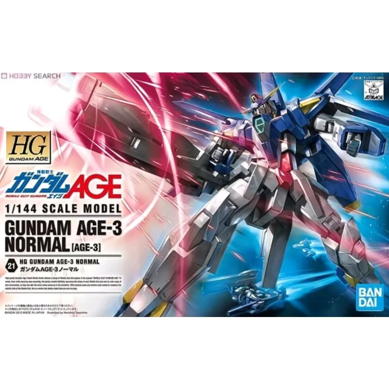 

In stock Bandai Genuine HG 1:144 GUNDAM AGE-3 NORMAL Gundam Anime Action Figure Assembly Model Toys Gifts
