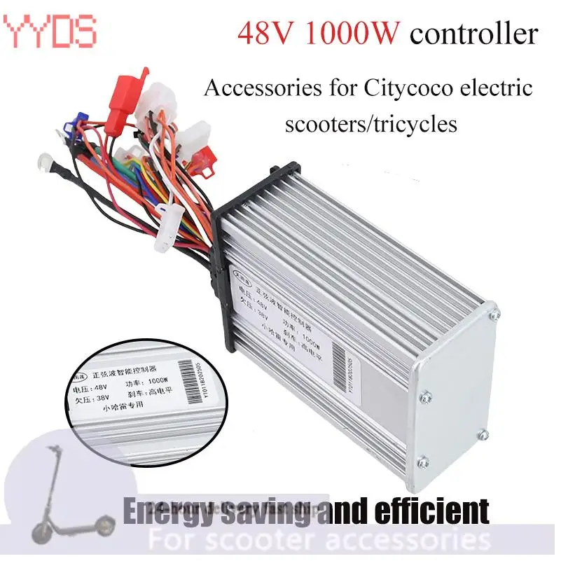 Le contrôleur universel sans balais 1000W 48V offre une vitesse constante et un contrôle sensible pour vélos électriques et trottinettes électriques.