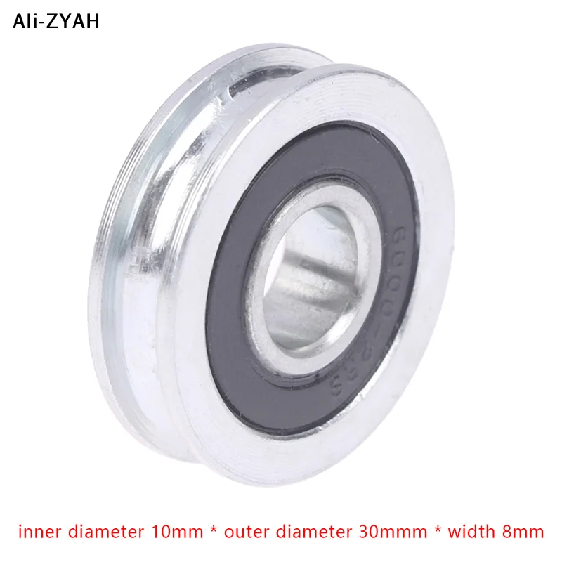 10*30*8mm U-groove Bearing Pulley With Grooved Non-Standard Concave Wheel Guide Wheel For 5mm Diameter Wire Pope/Track