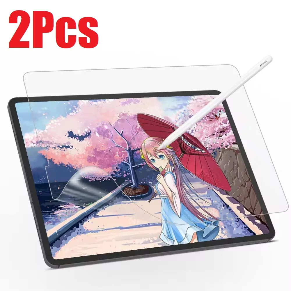 

2Pcs Paper Feeling Matte PET Film For IPad 10.9in 2022 10th Air 10.5in 3 Mini 6 2021 Air 10.5in2019 Tablet Screen Protector Film