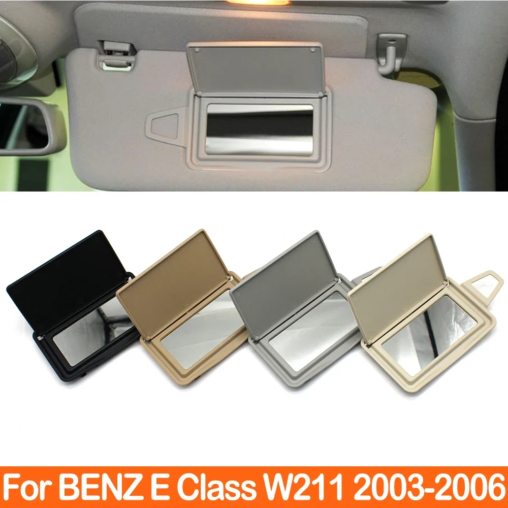 Car Sunshade Sun Visor Glass Cover Makeup Mirror Holder Panel Cover For Mercedes Benz E Class W211 2003-2006 E230 E280 E300 E320