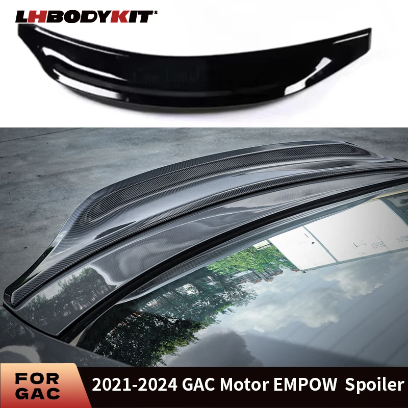 Для GAC Motor Empow 2021-2024 CMJ R стиль задний спойлер багажника крыло ABS глянцевый черный карбоновый принт внешние тюнинговые аксессуары