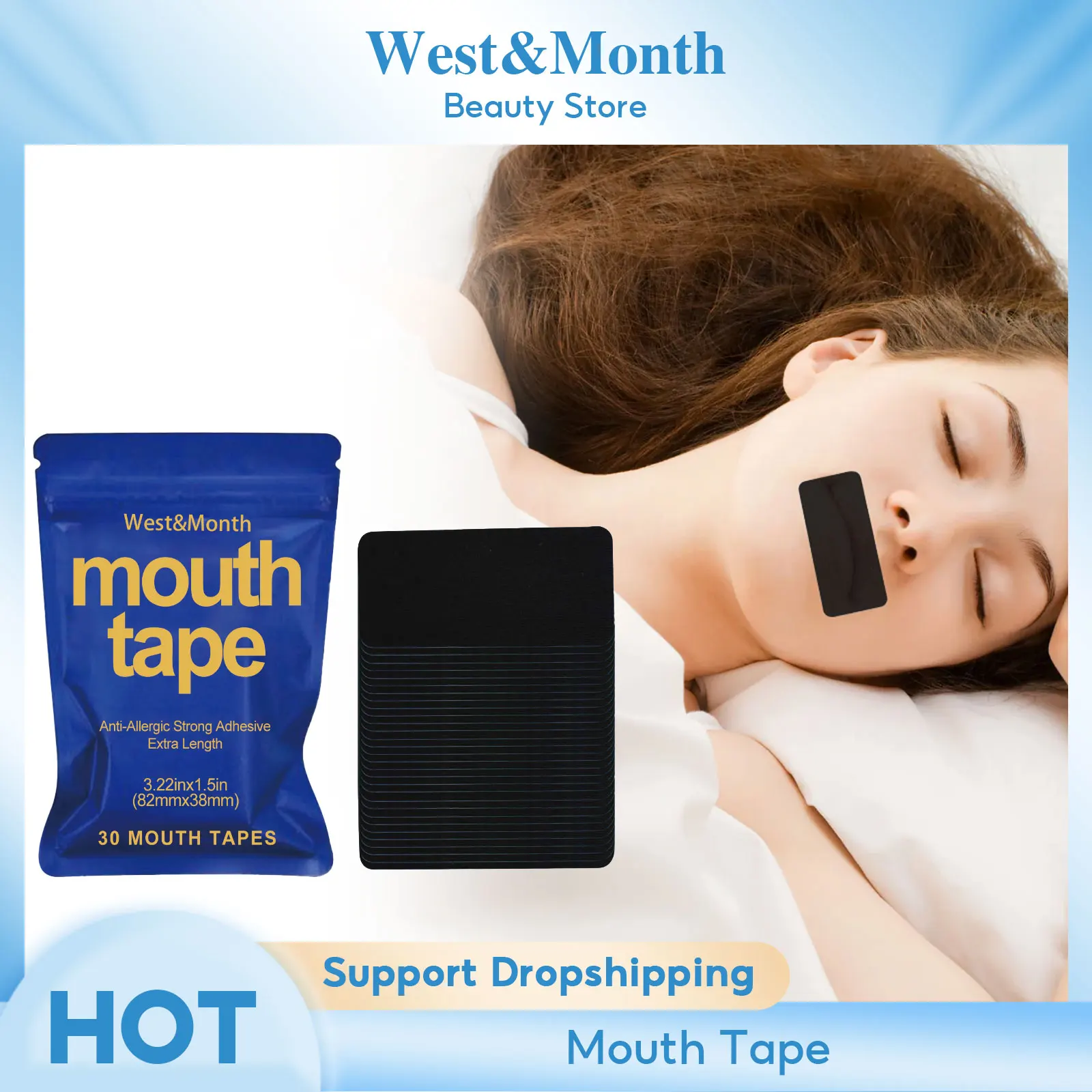 Anti Snoring Sleeping Patch Improve Sleeping Quality Relieve Mouth Breath Prevent Snoring Better Breathe Stop Snore Relief Patch