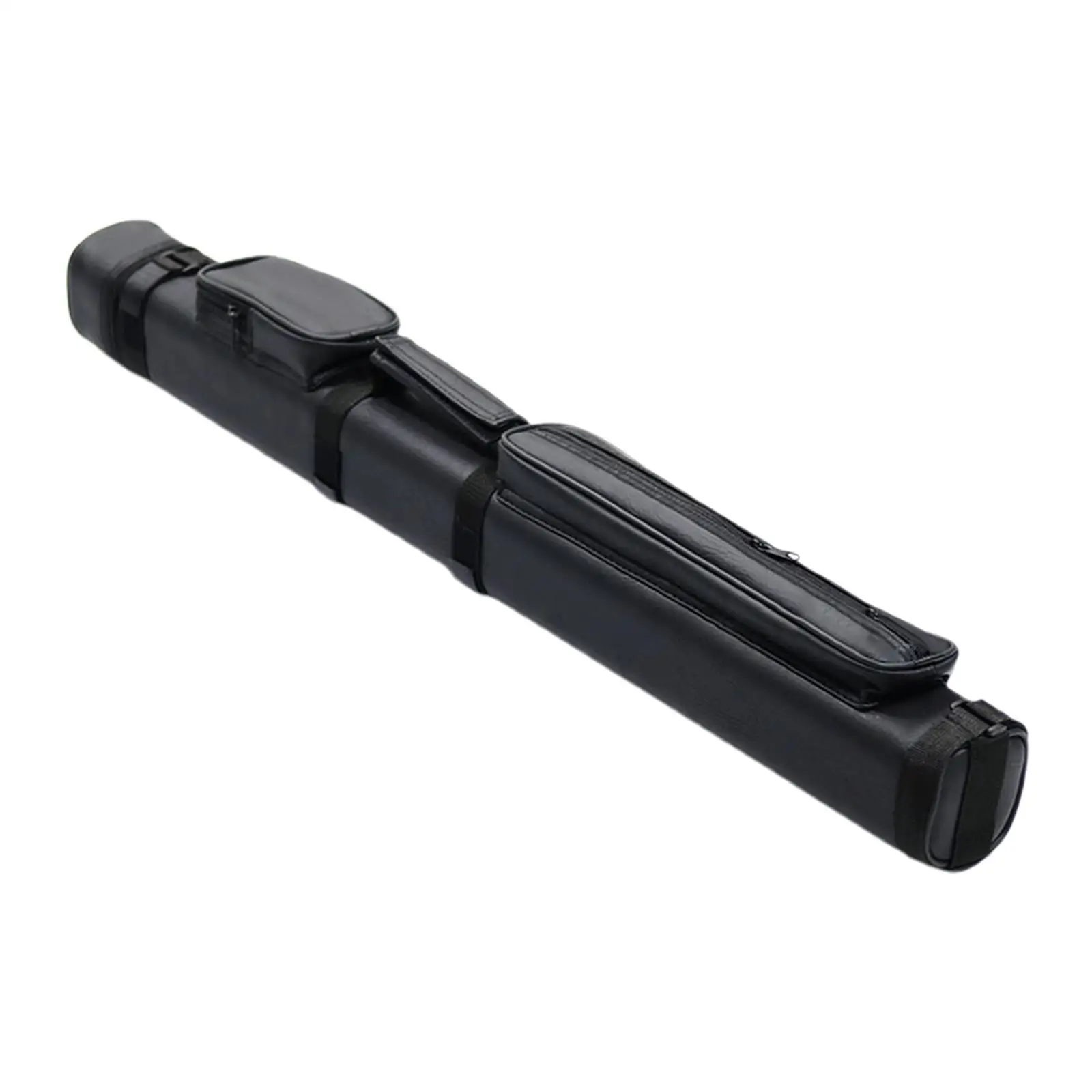 Billiard Pool Cue Case Hard PU Leather 4 Holes Cues Box with Pockets for Tip Management and Cue Accessories for Pool Club