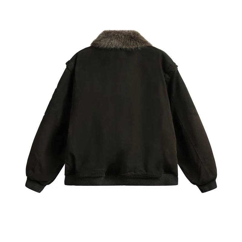 Men's Thickened Splicing Multi-Zipper White Duck Down Jackets Men's 2025 Winter Tooling Down Coats Male Handsome Chic Down Coats