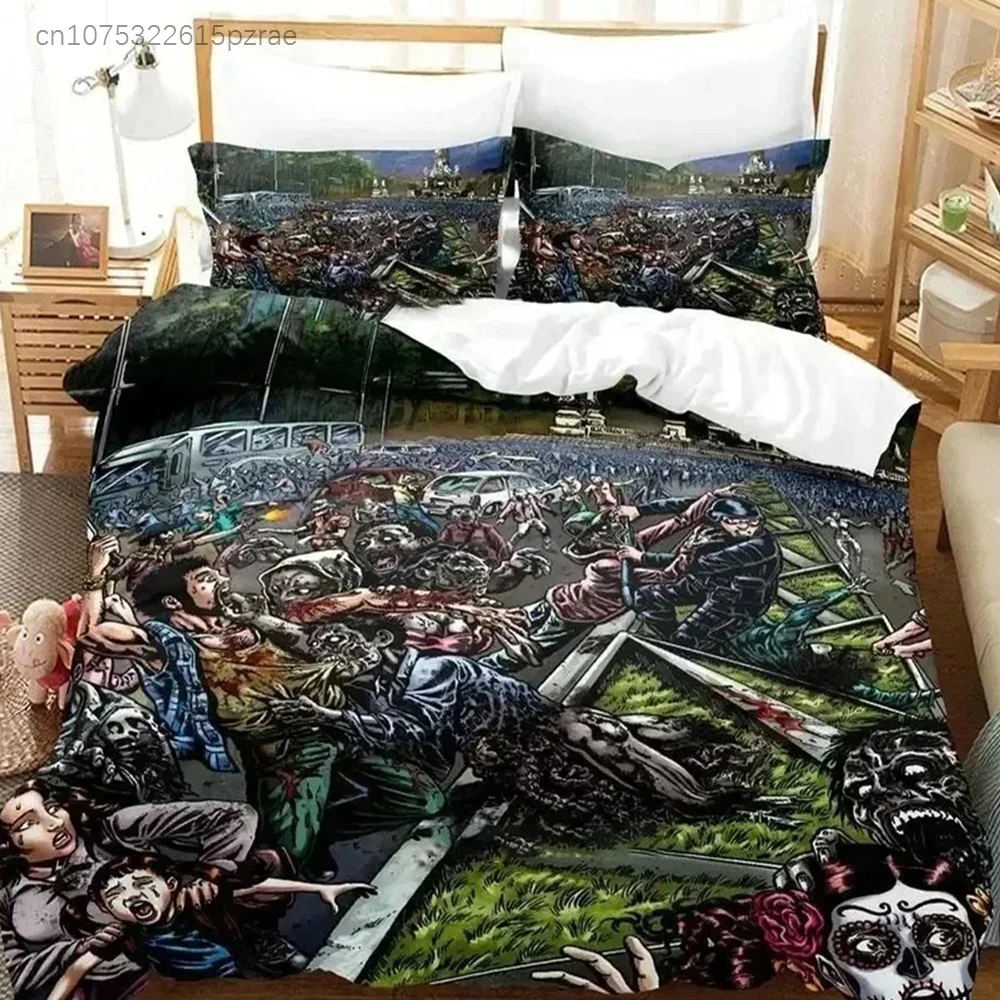 3D Print Extinction Parade Max Brook's Bedding Set Boys Girls Twin Queen Full Size Duvet Cover Pillowcase Bed Adult Bedroom