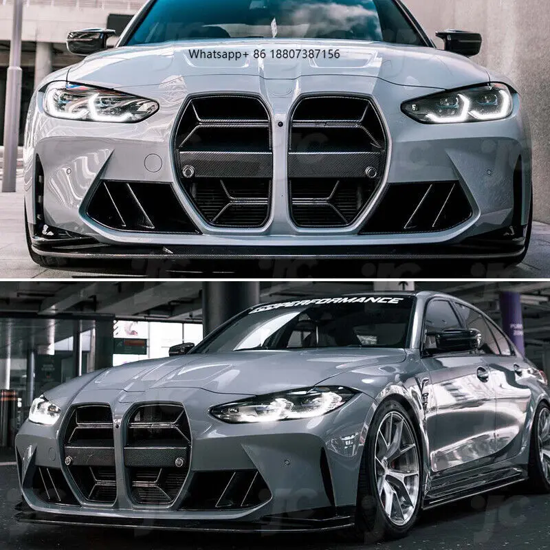 

ForBMW G80 M3 G82 G83 M4 2021UP Dry Carbon Fiber Front Kidney Grill With/Without ACC