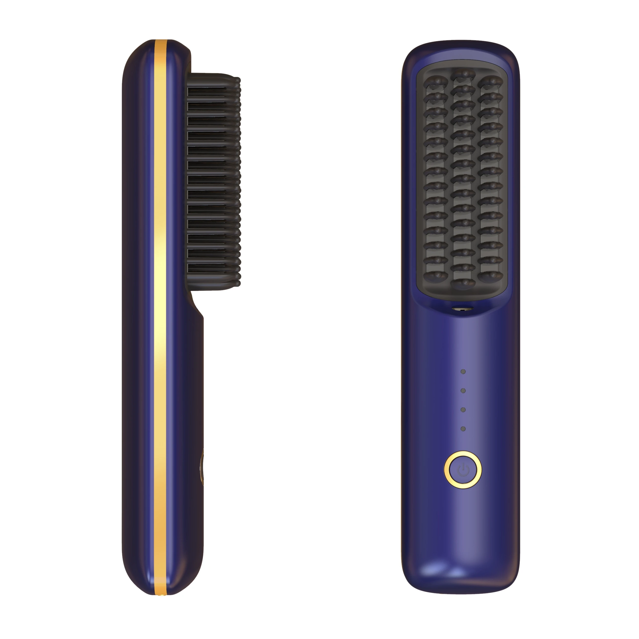 High Capacity Ceramic Battery Wireless Hair Straightener Brush Cordless Ionic Comb Fast Heating Portable USB-C Household Hotel