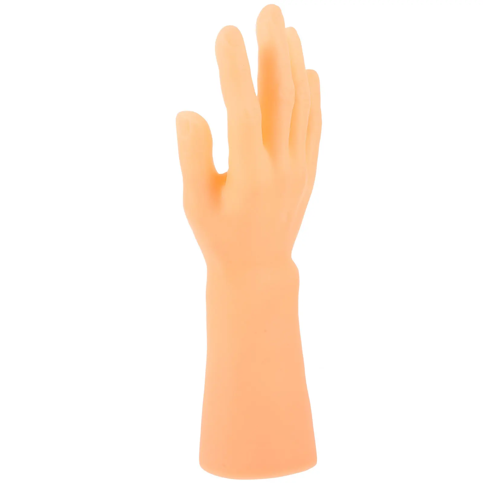 1Pcs Male Hand Jewelry Display Stand Vinyl Skin Color Ring Finger Display Mannequin Ring Stand Portable Jewelry Holder Rack