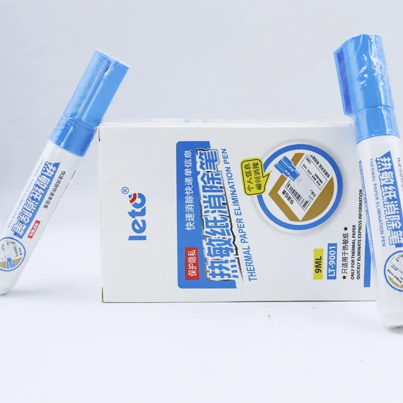 Kotak Terbuka Portabel Tahan Lama Kertas Termal Perlindungan Identitas Data Privasi Alat Penghapus Informasi ID Pena Penghapus Kertas Termal