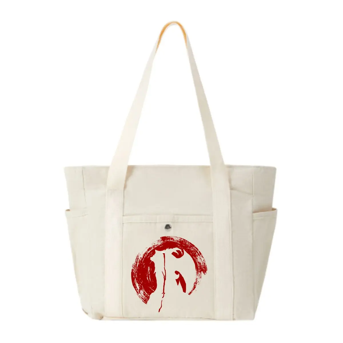 

Художественная сумка с силуэтом лошади - вдохновленная красным дизайном лошади кистью, большая вместительная сумка для йоги и танцев для женщин и мужчин